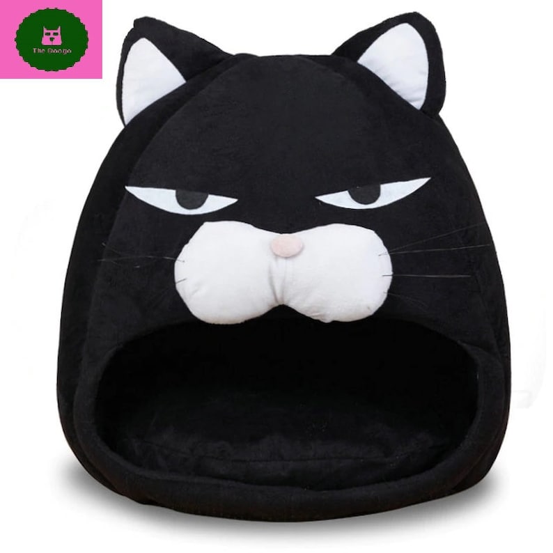 Foldable Cat House Soft Closed Pet Cat Bed for Cat Dog Cushion Nest Cartoon Warm Puppy Kennel Cats Cave Tent Pet Supplies