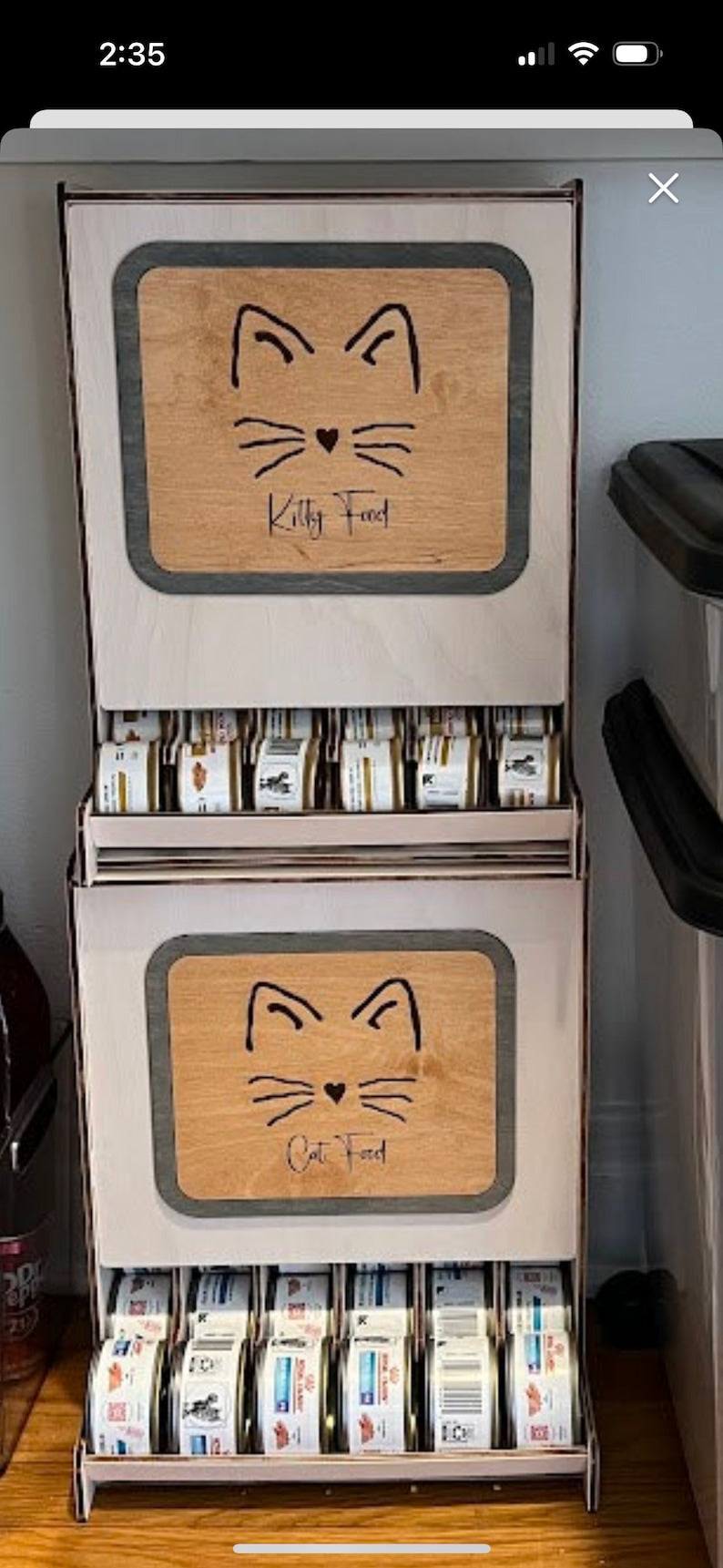 Cat Food Storage, Pet Food Storage, Pet Supplies, Cat Food Container, Cat Lover Gift, Cat Food, Cat Furniture, Home Decor and Gifts